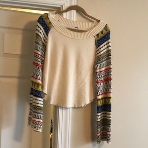 Free people waffle sweater